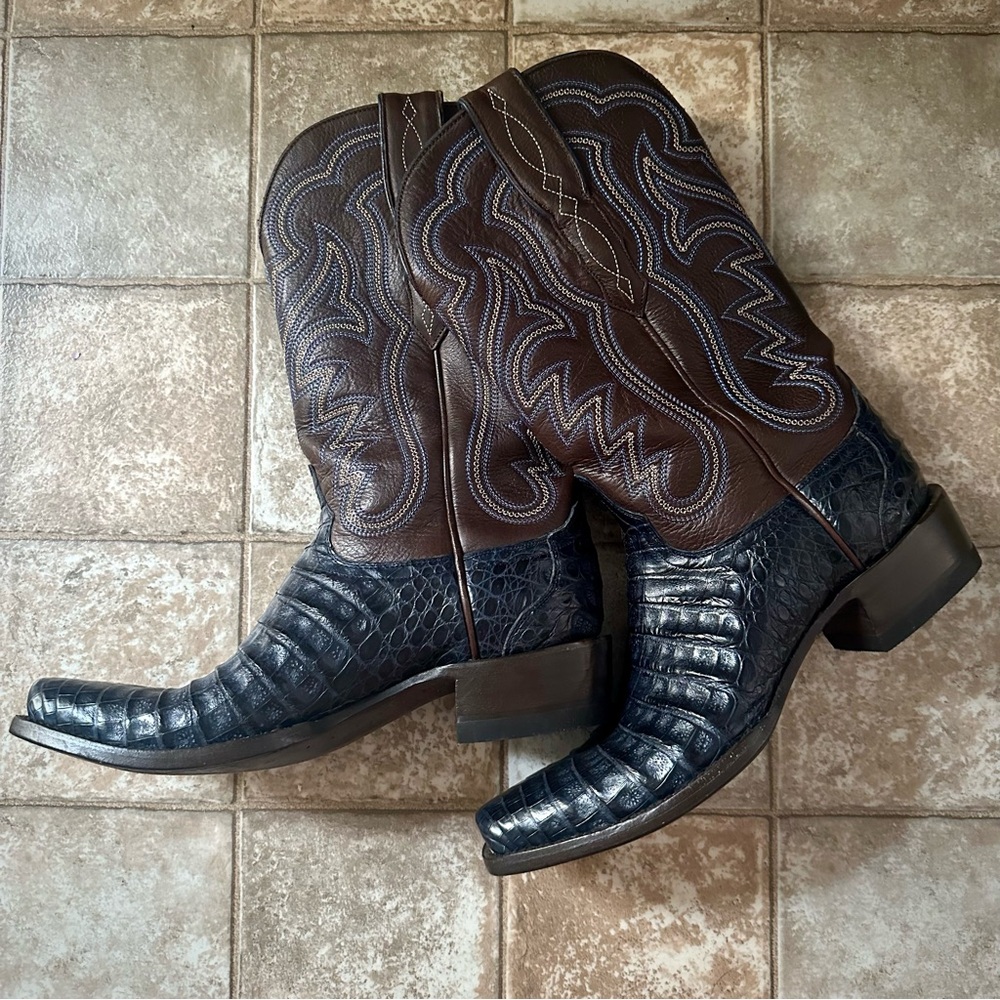 Allen’s | Navy Caiman Men’s Boots Size 10D